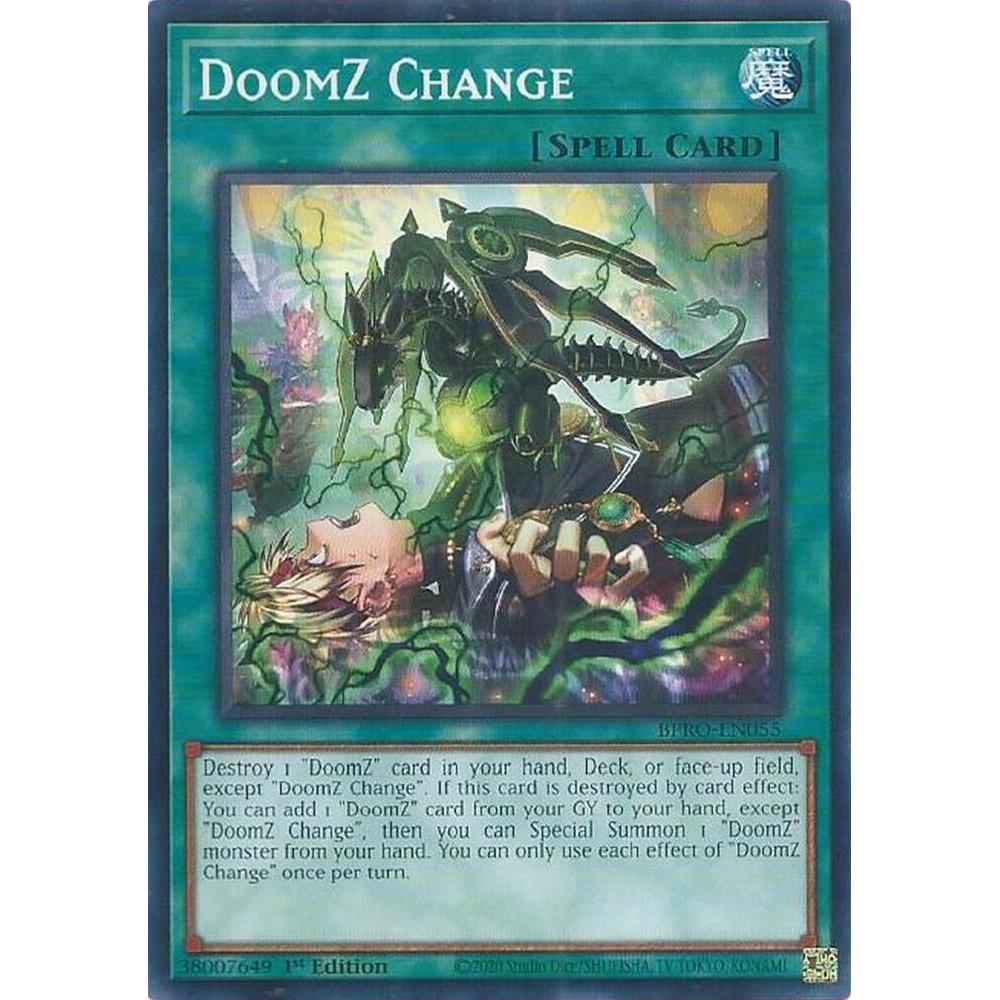 [ Bài Yugioh Chính Hãng ]  DoomZ Change - BPRO-EN055 - Common 1st Edition