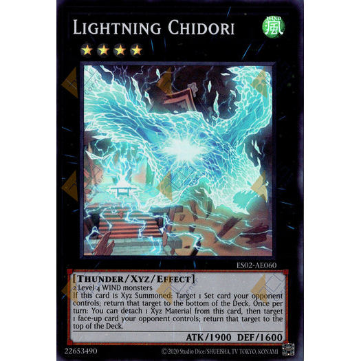 [ Bài Yugioh Chính Hãng ] ES02-AE060 Lightning Chidori - Super Rare