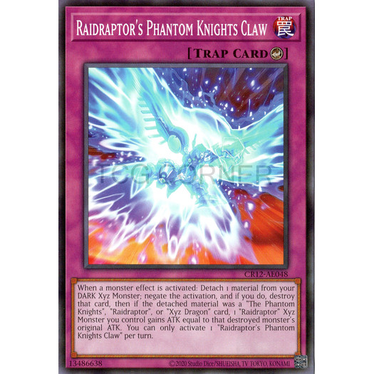[ Bài Yugioh Chính Hãng ] CR12-AE048 Raidraptor's Phantom Knights Claw - Common