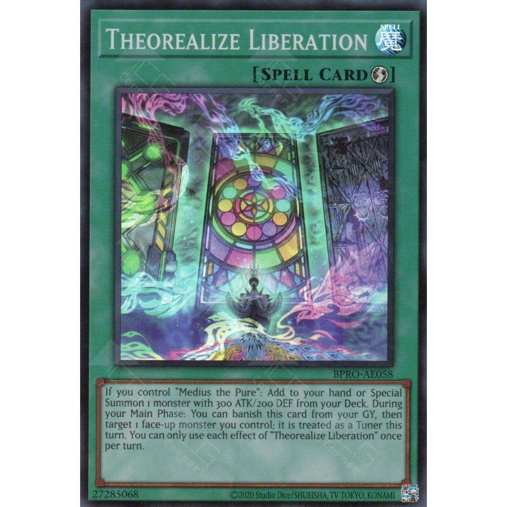 [ Bài Yugioh Chính Hãng ] BPRO-AE058 Theorealize Liberation - Super Rare