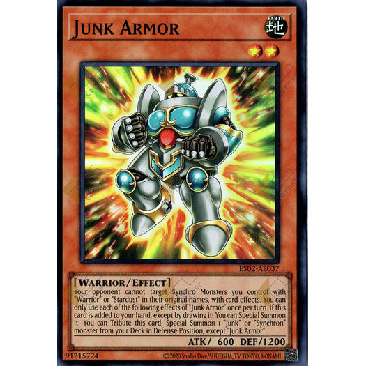 [ Bài Yugioh Chính Hãng ] ES02-AE037 Junk Armor - Super Rare