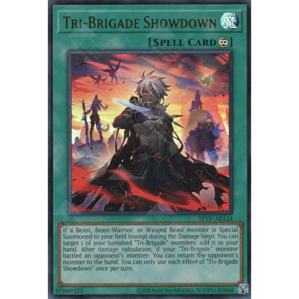 [ Bài Yugioh Chính Hãng ] TFTV-AE124 Tri-Brigade Showdown - Ultra Rare
