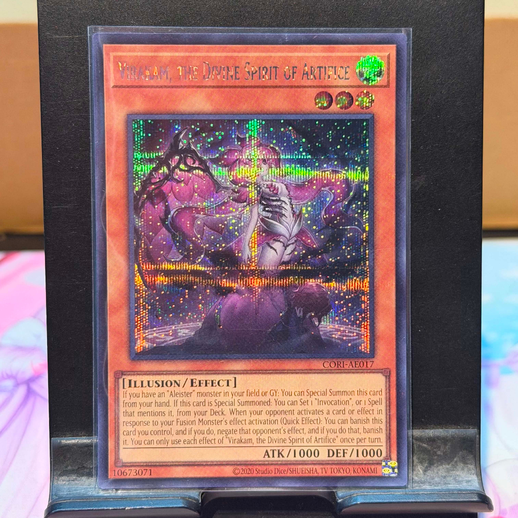 [ Bài Yugioh Chính Hãng ] CORI-AE017 Virakam, the Divine Spirit of Artifice - Secret Rare