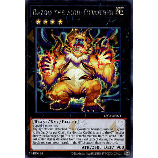 [ Bài Yugioh Chính Hãng ] ES02-AE071 Bazoo the Soul-Devourer - Secret Rare