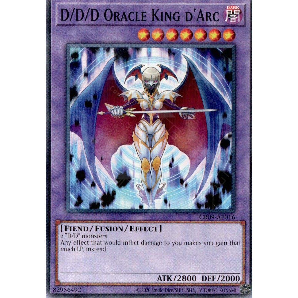 [ Bài Yugioh Chính Hãng ] CR09-AE016 D/D/D Oracle King d'Arc - Common