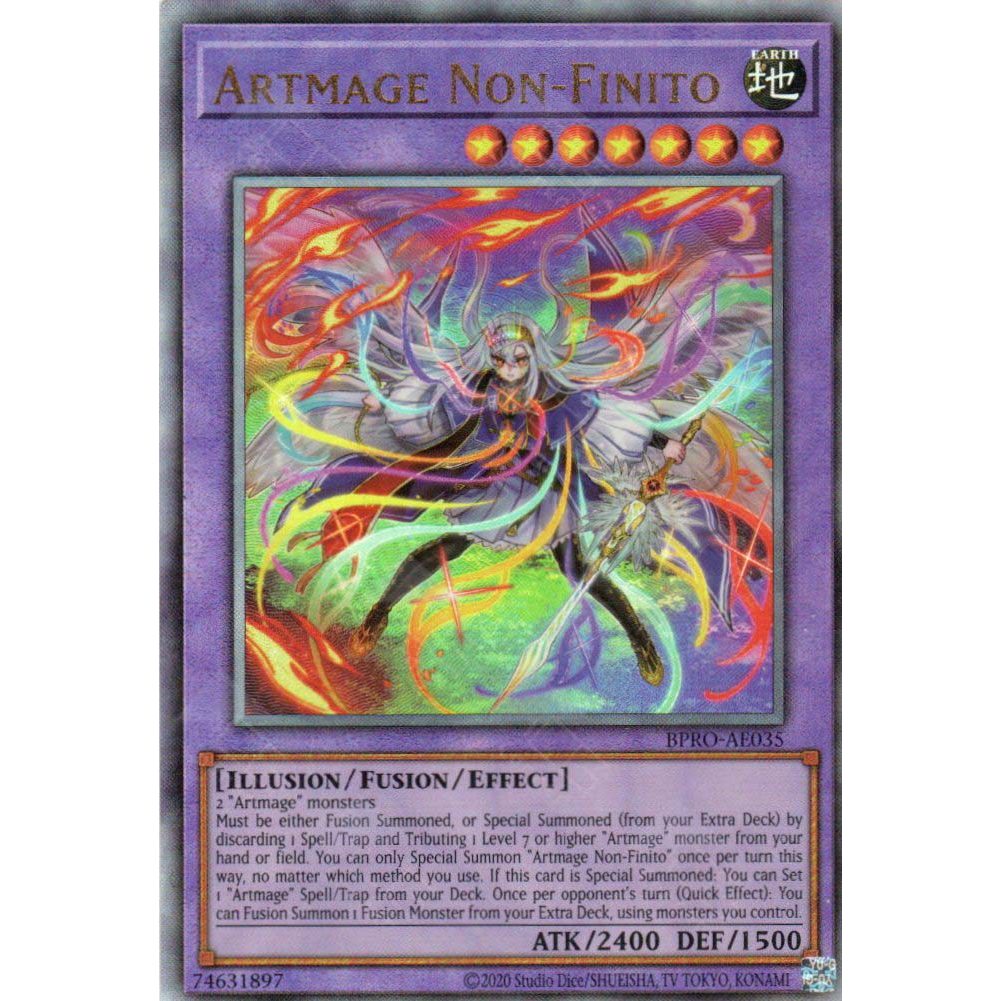 [ Bài Yugioh Chính Hãng ] BPRO-AE035 Artmage Non-Finito - Ultimate Rare
