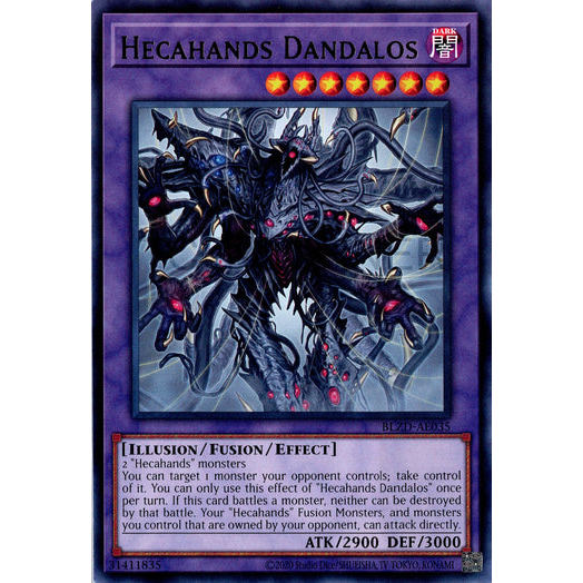 [ Bài Yugioh Chính Hãng ] BLZD-AE035 Hecahands Dandalos - Rare