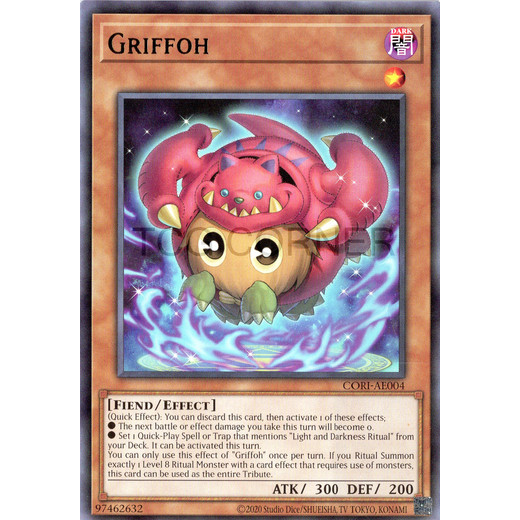 [ Bài Yugioh Chính Hãng ] CORI-AE004 Griffoh - Rare