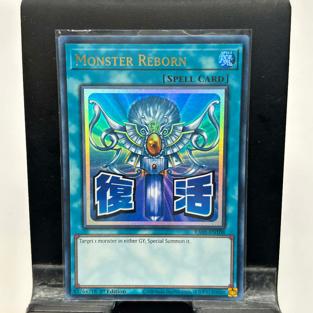 [ Bài Yugioh Chính Hãng ] Monster Reborn (Stamp Edition) - RA05-EN108 - Ultra Rare