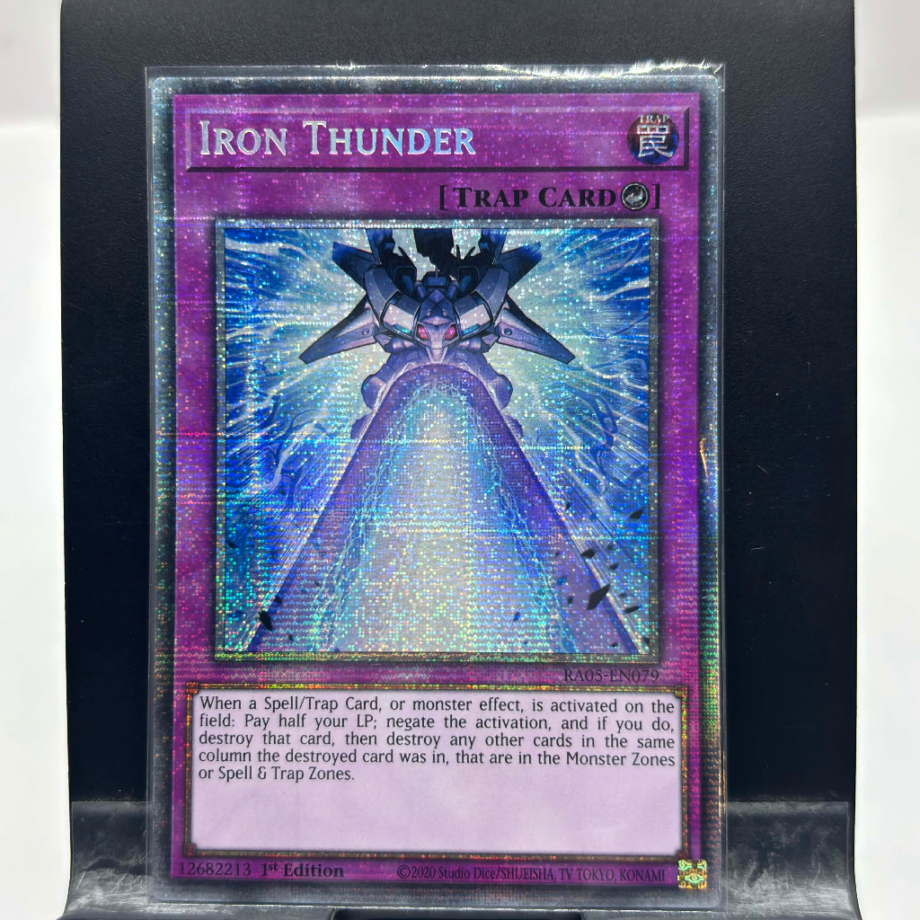 [ Bài Yugioh Chính Hãng ] Iron Thunder - RA05-EN079 - Starlight Rare