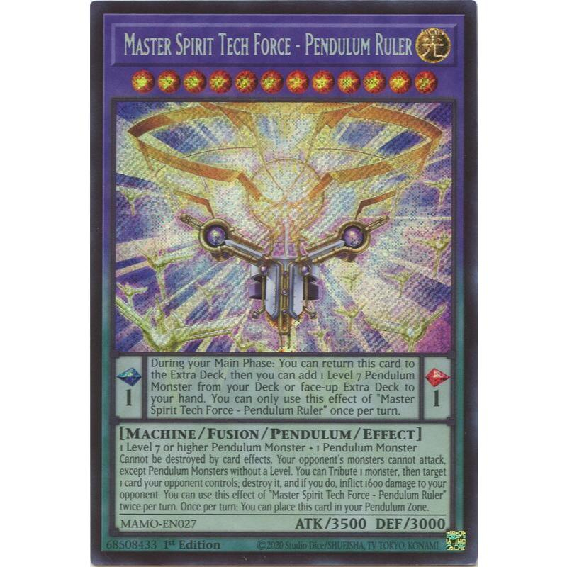 [ Bài Yugioh Chính Hãng ] Master Spirit Tech Force - Pendulum Ruler - MAMO-EN027 - Secret Rare