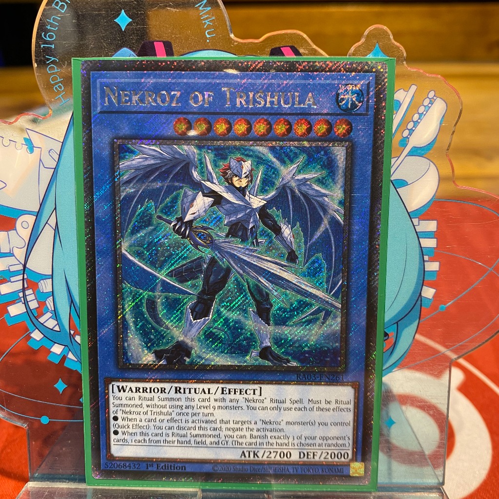[ Bài Yugioh Chính Hãng ] Nekroz of Trishula - RA03-EN261 - Platinum Secret Rare 1st Edition