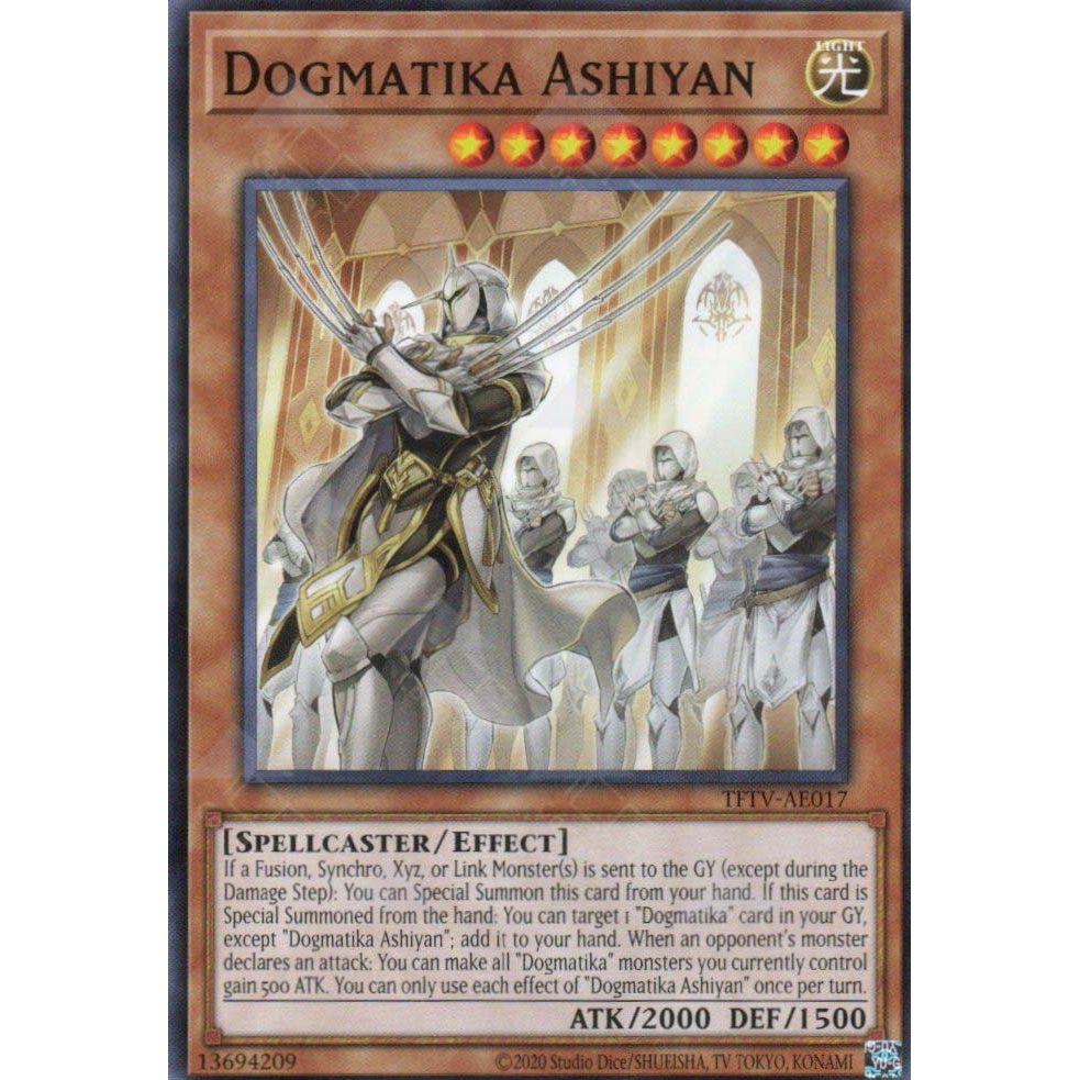 [ Bài Yugioh Chính Hãng ] TFTV-AE017 Dogmatika Ashiyan - Common