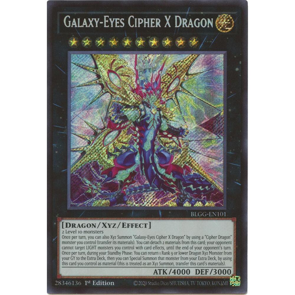 [ Bài Yugioh Chính Hãng ] Galaxy-Eyes Cipher X Dragon - BLGG-EN101 - Secret Rare