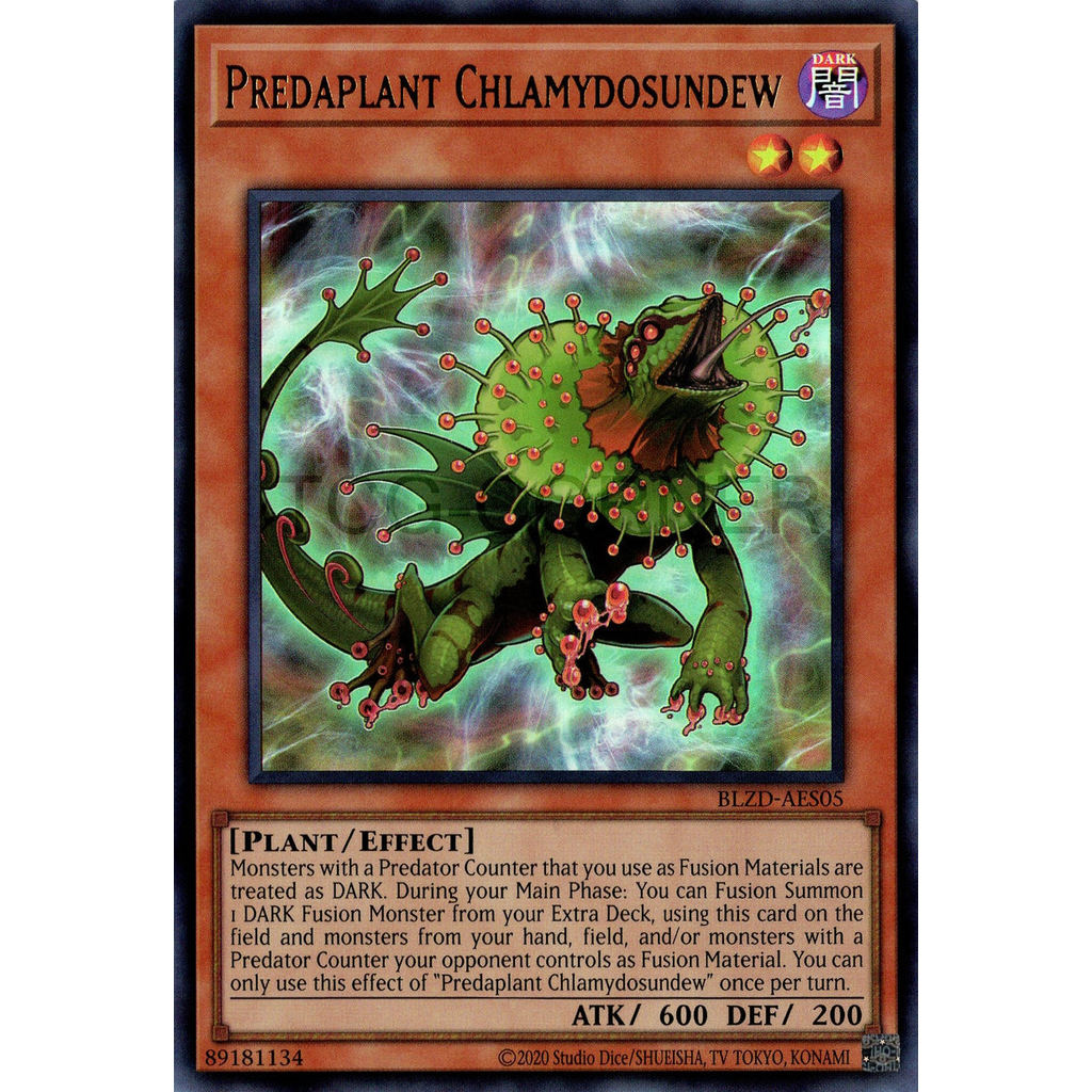 [ Bài Yugioh Chính Hãng ] BLZD-AES05 Predaplant Chlamydosundew (UR)