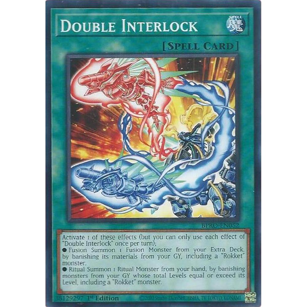 [ Bài Yugioh Chính Hãng ]  Double Interlock - BPRO-EN052 - Common 1st Edition