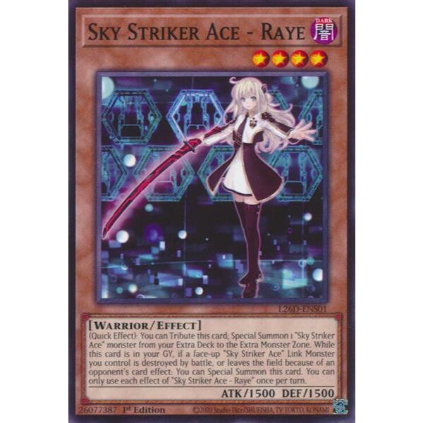 [ Bài Yugioh Chính Hãng ] Sky Striker Ace - Raye - L26D-ENS01 - Common