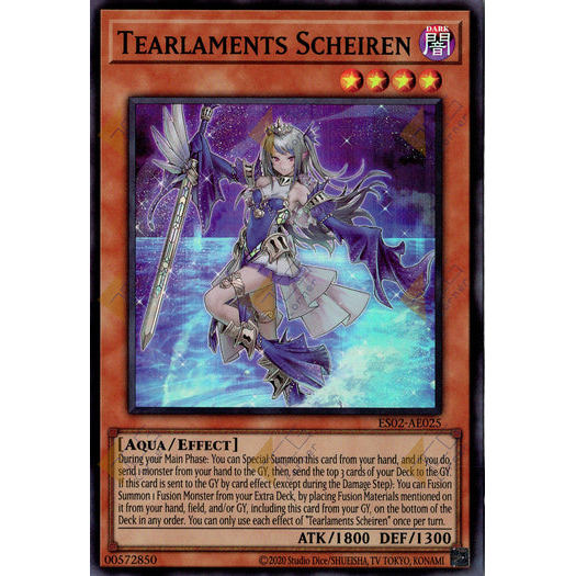 [ Bài Yugioh Chính Hãng ] ES02-AE025 Tearlaments Scheiren - Super Rare
