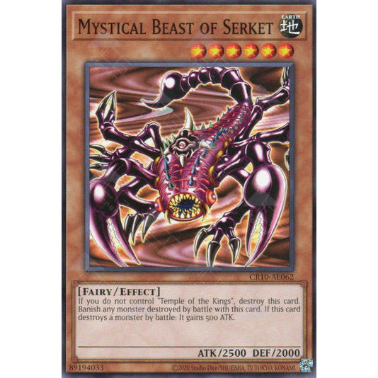[ Bài Yugioh Chính Hãng ] CR10-AE062 Mystical Beast of Serket - Common