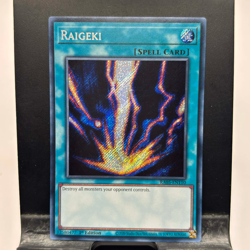 [ Bài Yugioh Chính Hãng ] Raigeki - RA05-EN110 - Super/Ultra/Secret