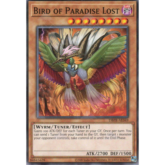 [ Bài Yugioh Chính Hãng ] DBPR-AE049 Bird of Paradise Lost - Common