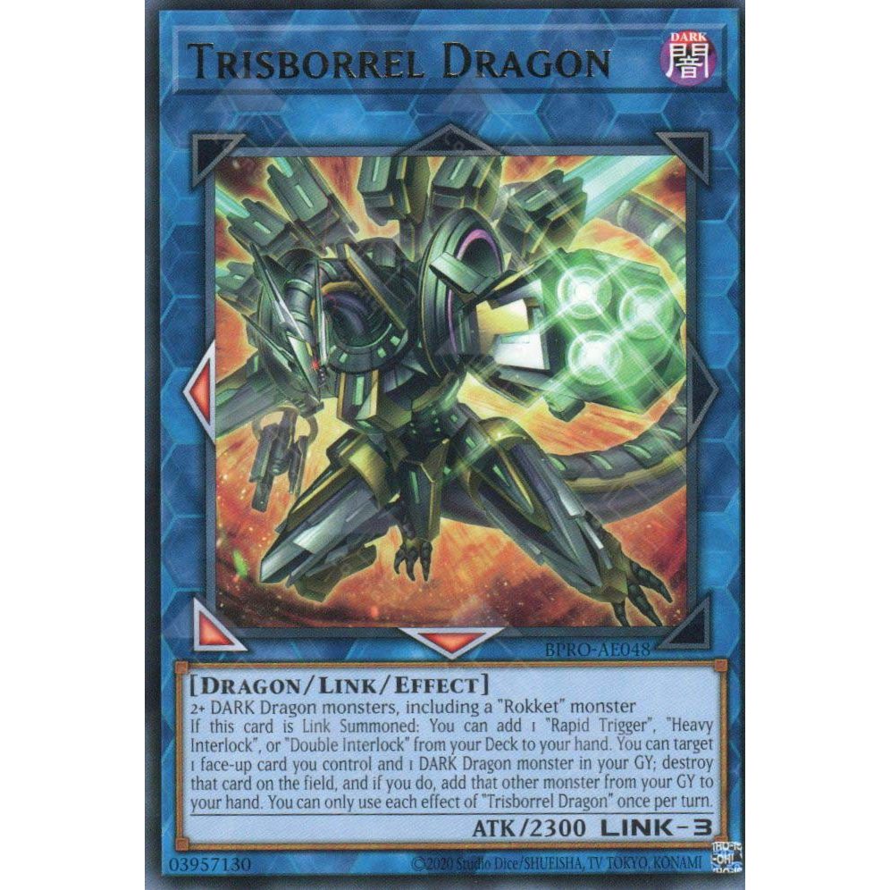 [ Bài Yugioh Chính Hãng ] BPRO-AE048 Trisborrel Dragon - Rare