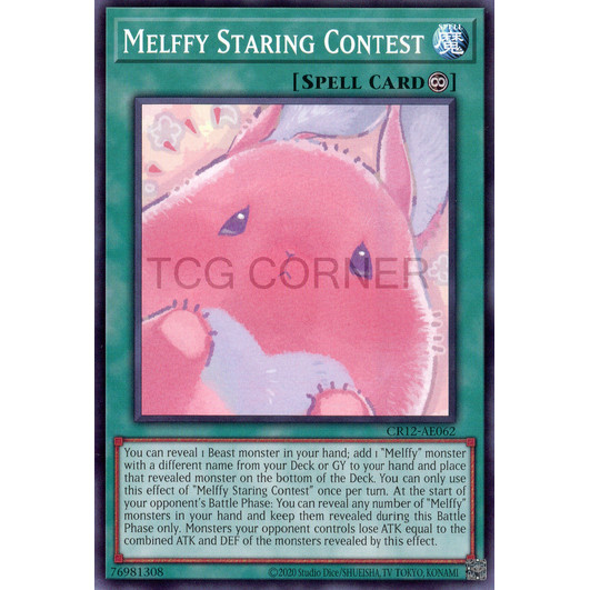 [ Bài Yugioh Chính Hãng ] CR12-AE062 Melffy Staring Contest - Common