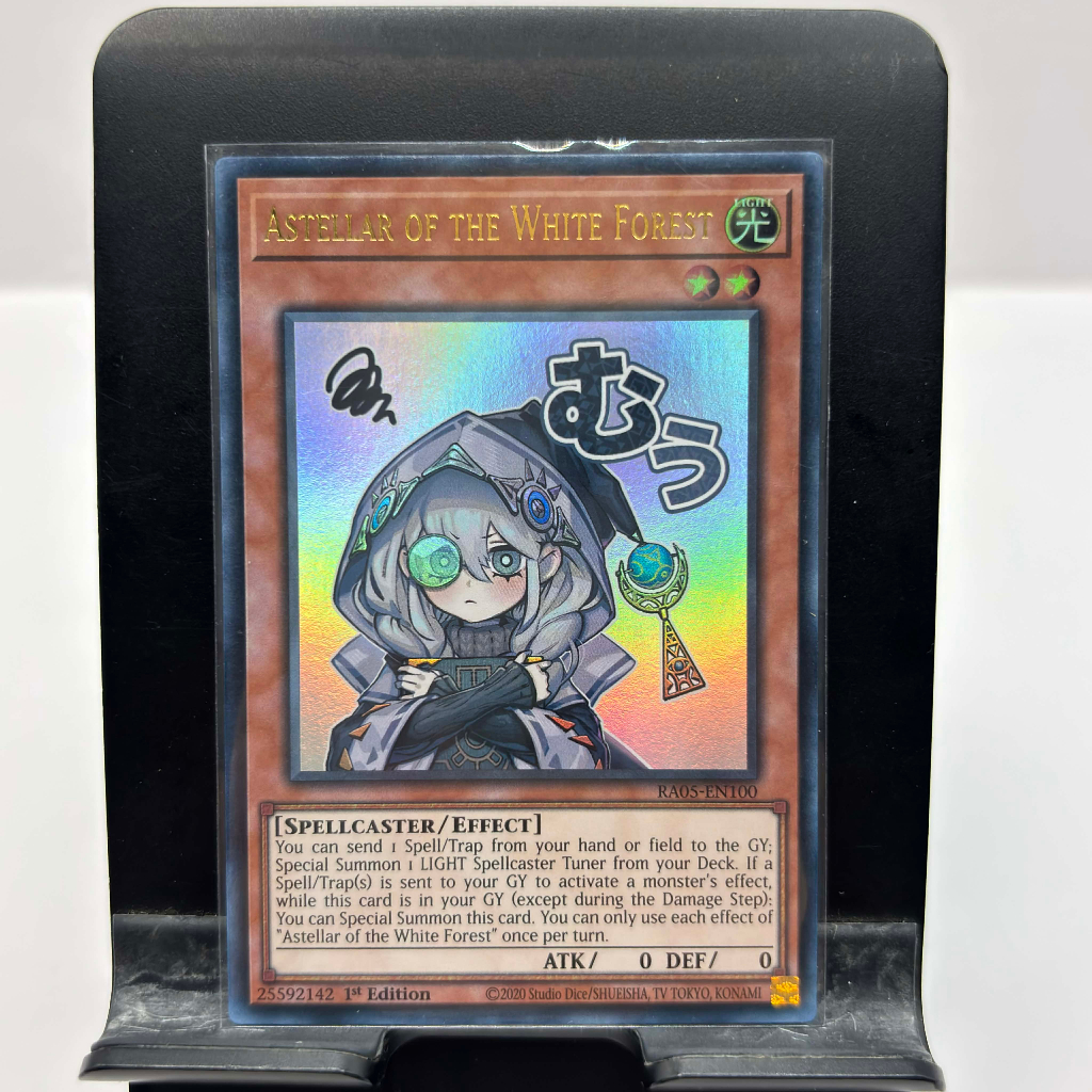 [ Bài Yugioh Chính Hãng ] Astellar of the White Forest (Stamp Edition) - RA05-EN100 - Ultra Rare