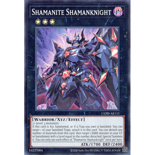 [ Bài Yugioh Chính Hãng ] CORI-AE111 Shamanite Shamanknight - Super Rare