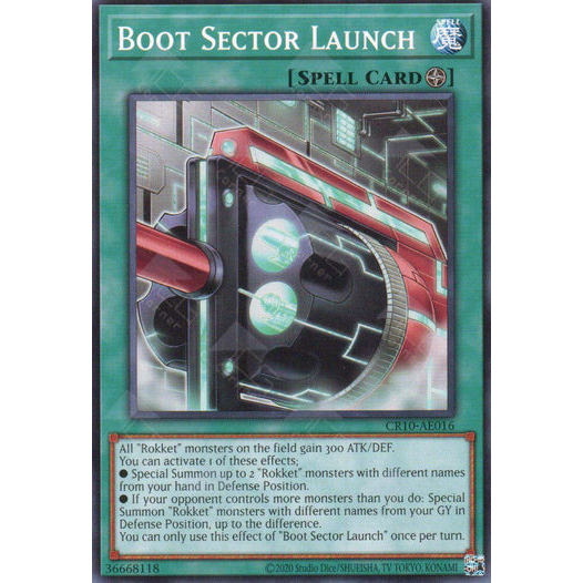 [ Bài Yugioh Chính Hãng ] CR10-AE016 Boot Sector Launch - Common