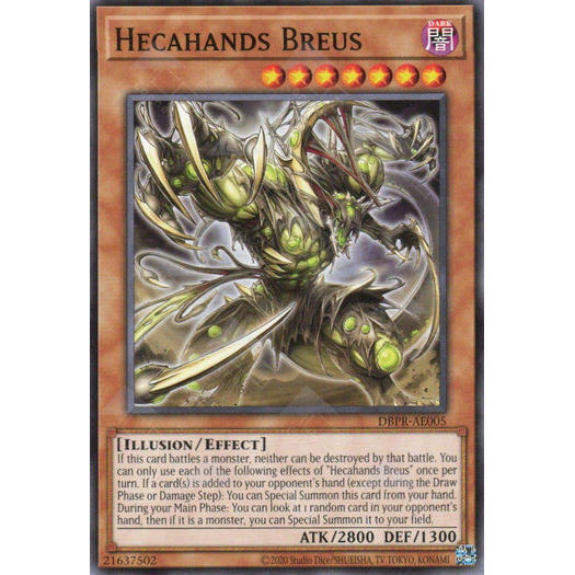 [ Bài Yugioh Chính Hãng ] DBPR-AE005 Hecahands Breus - Common