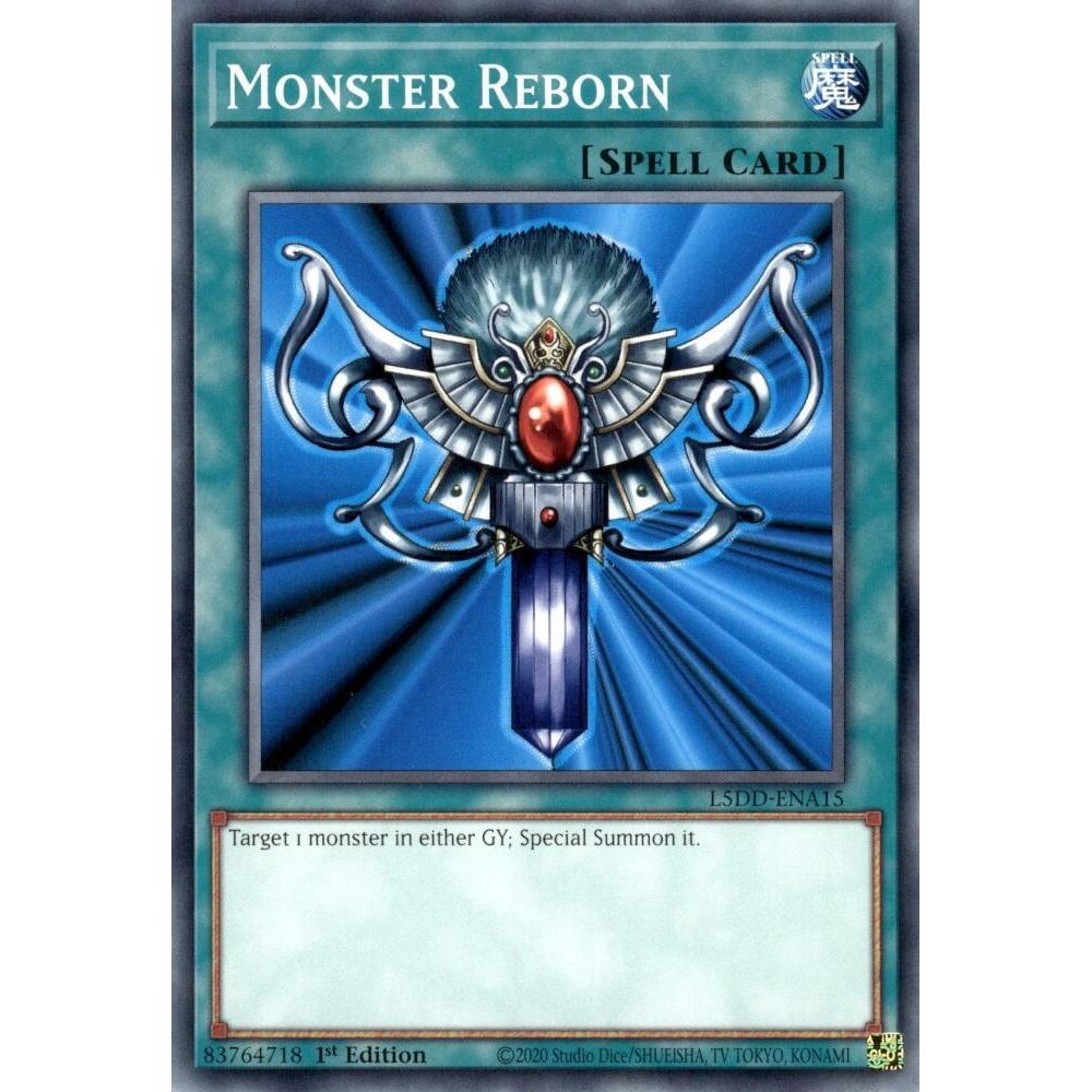 [ Bài Yugioh Chính Hãng ] Monster Reborn - L5DD-ENA15  - Common 1st Edition