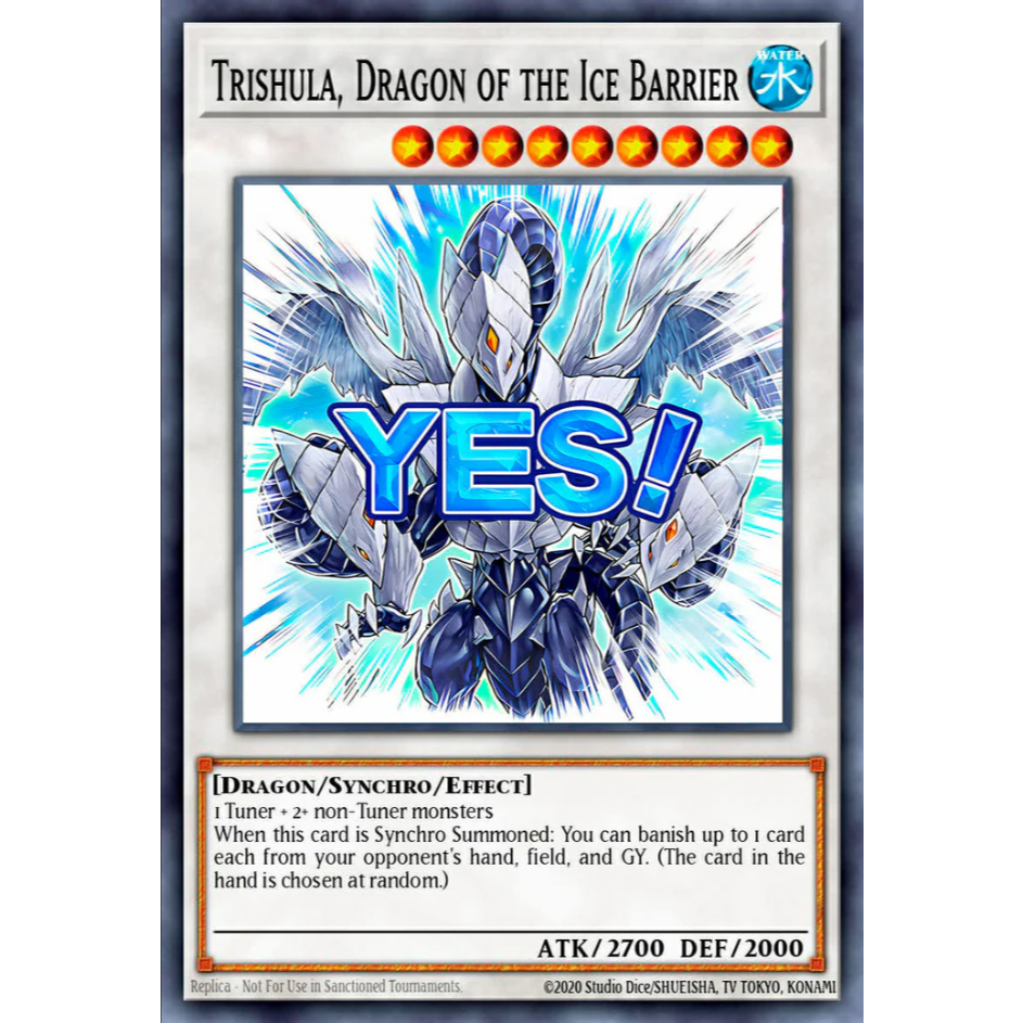 [ Bài Yugioh Chính Hãng ] Trishula, Dragon of the Ice Barrier (Stamp Edition) - RA05-EN101 - Ultra Rare