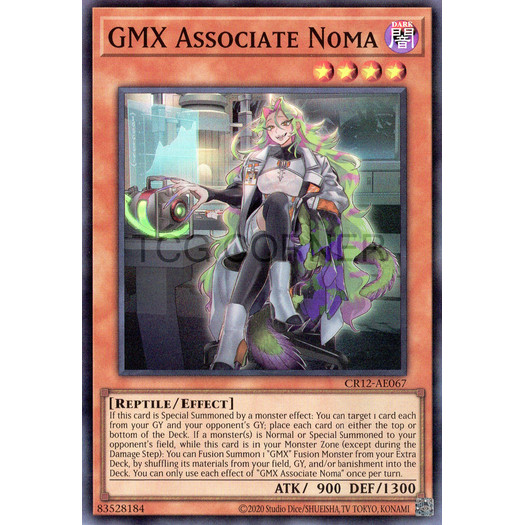 [ Bài Yugioh Chính Hãng ] CR12-AE067 GMX Associate Noma - Super Rare