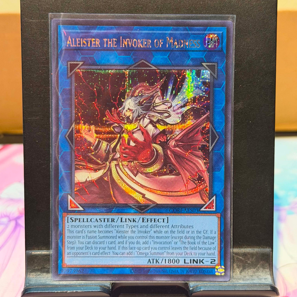 [ Bài Yugioh Chính Hãng ] CORI-AES03 Aleister the Invoker of Madness - Secret Rare