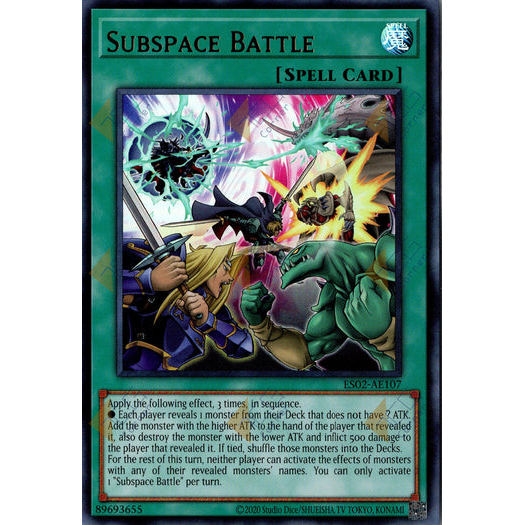 [ Bài Yugioh Chính Hãng ] ES02-AE107 Subspace Battle - Ultra Rare