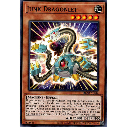 [ Bài Yugioh Chính Hãng ] BLZD-AE087 Junk Dragonlet - Common