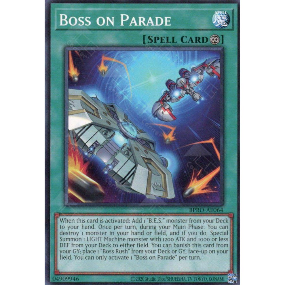 [ Bài Yugioh Chính Hãng ] BPRO-AE064 Boss on Parade - Common