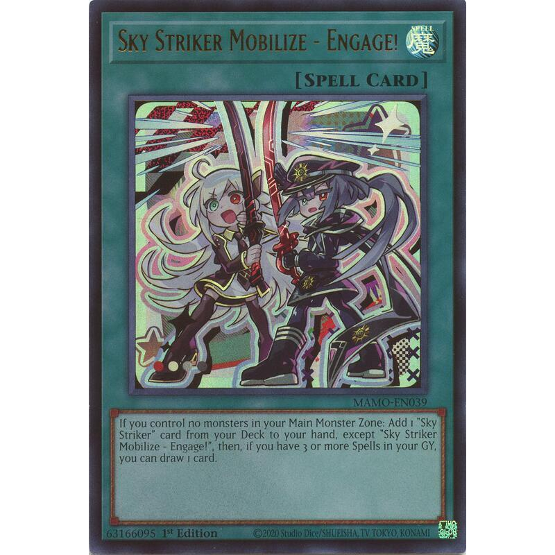 [ Bài Yugioh Chính Hãng ] Sky Striker Mobilize - Engage! (Chibi Art) - MAMO-EN039 - Ultra Rare