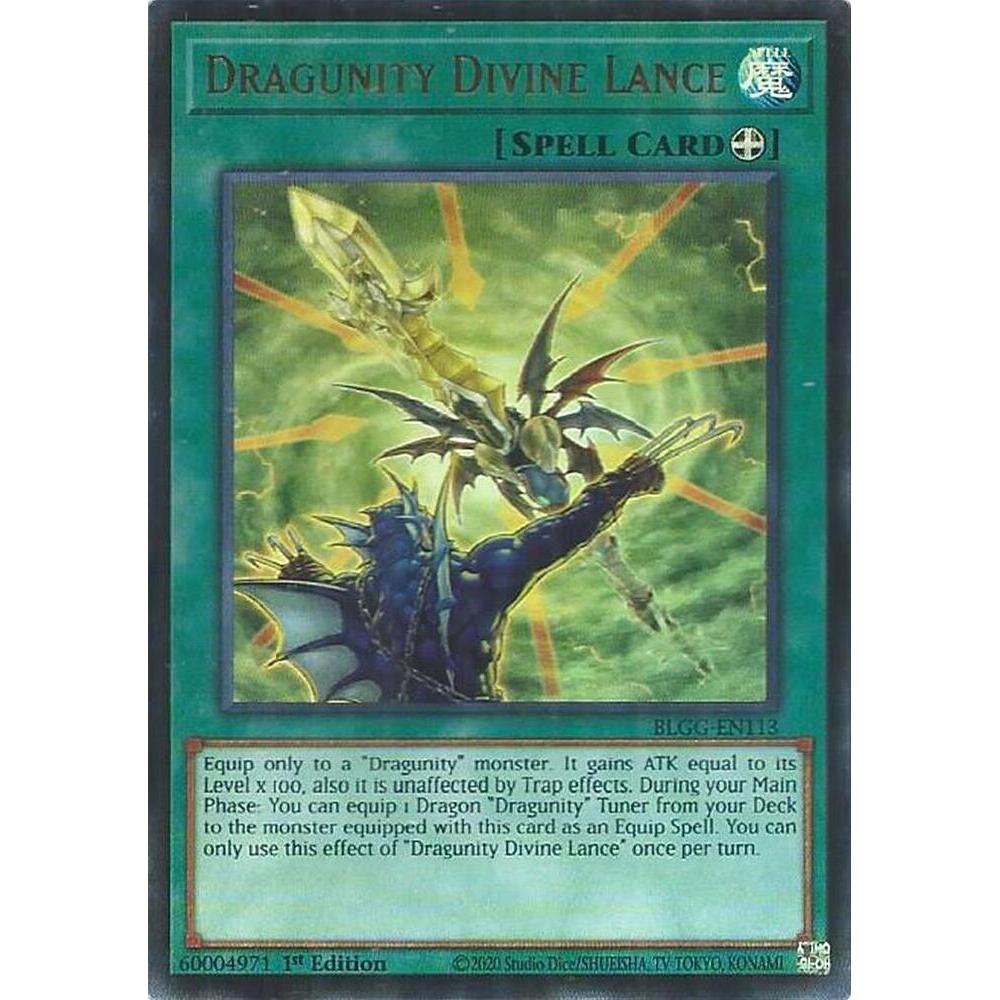 [ Bài Yugioh Chính Hãng ] Dragunity Divine Lance - BLGG-EN113 - Ultra Rare