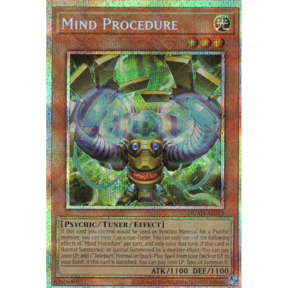 [ Bài Yugioh Chính Hãng ] DUAD-AE015 Mind Procedure (PSER)