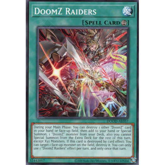 [ Bài Yugioh Chính Hãng ] DOOD-AE057  DoomZ Raiders - Common