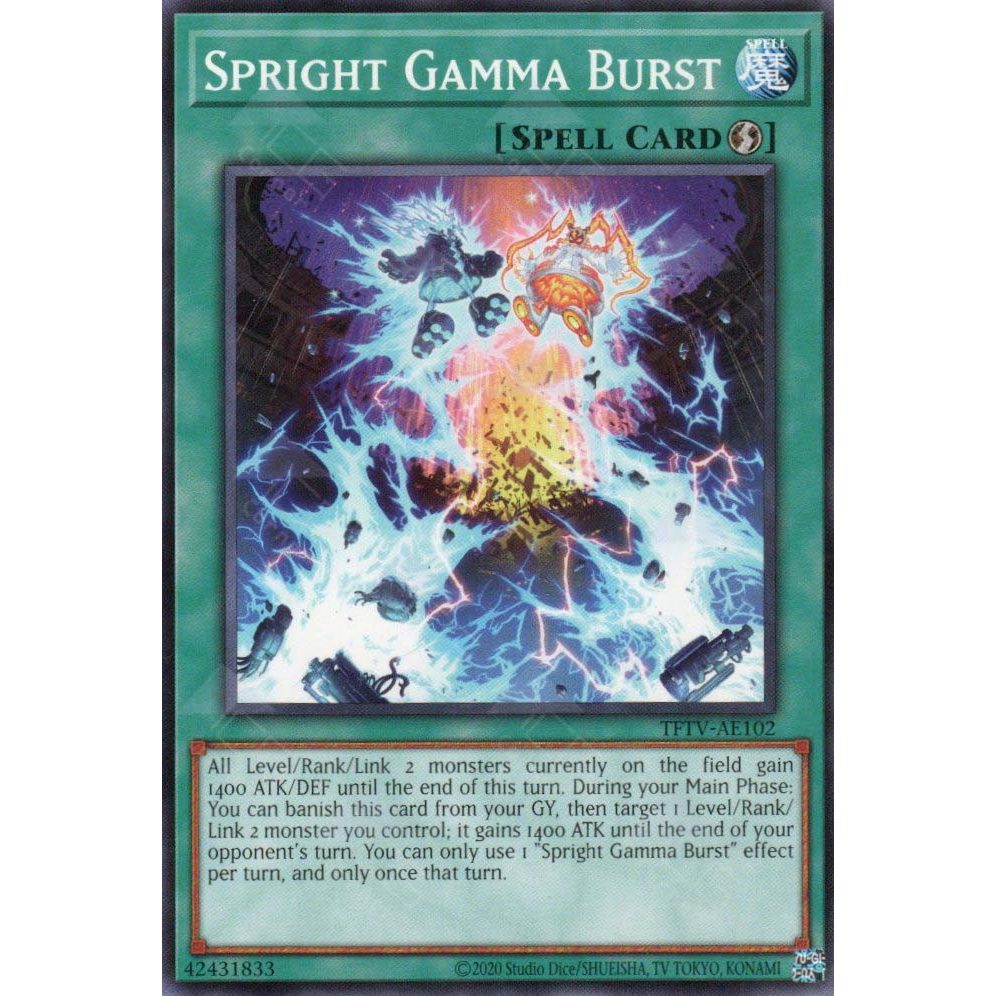 [ Bài Yugioh Chính Hãng ] TFTV-AE102 Spright Gamma Burst - Common