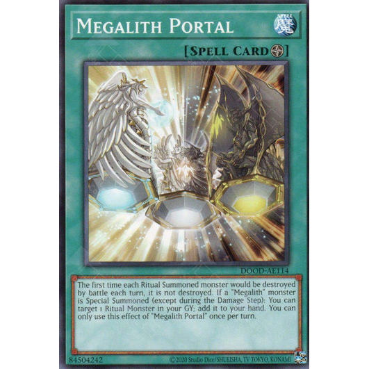 [ Bài Yugioh Chính Hãng ] DOOD-AE114 Megalith Portal - Common