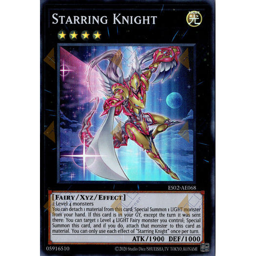 [ Bài Yugioh Chính Hãng ] ES02-AE068 Starring Knight - Super Rare