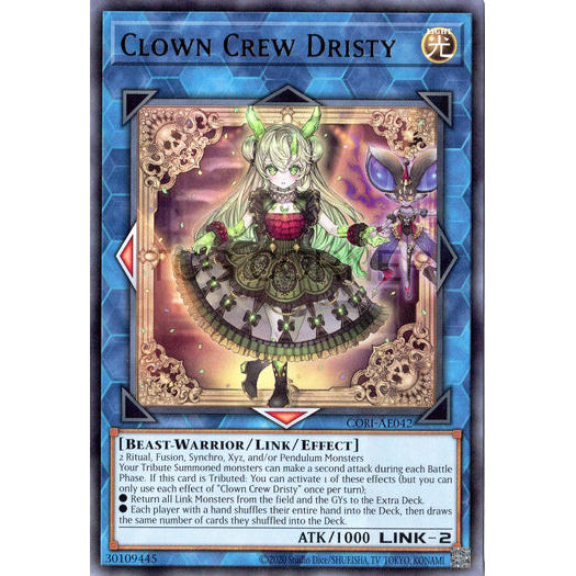 [ Bài Yugioh Chính Hãng ] CORI-AE042 Clown Crew Dristy - Rare