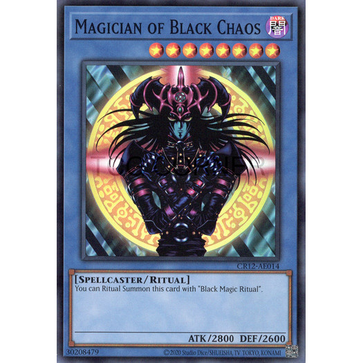 [ Bài Yugioh Chính Hãng ] CR12-AE014 Magician of Black Chaos - Super Rare
