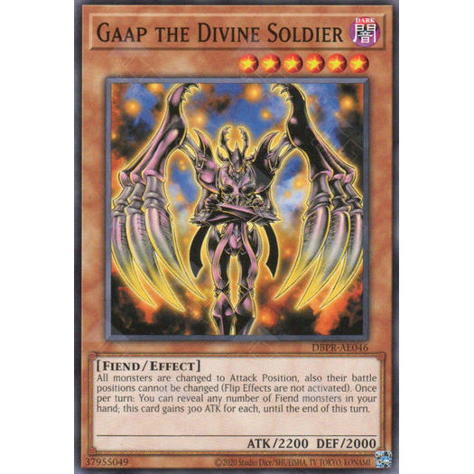 [ Bài Yugioh Chính Hãng ] DBPR-AE046 Gaap the Divine Soldier - Common