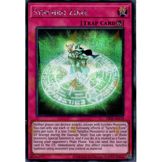 [ Bài Yugioh Chính Hãng ] ES02-AE118 Synchro Zone - Secret Rare