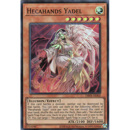 [ Bài Yugioh Chính Hãng ] DBPR-AE002 Hecahands Yadel - Super Rare